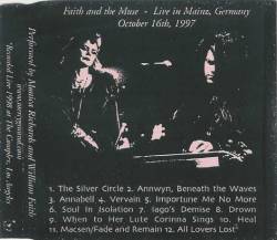 Faith And The Muse : Live in Mainz Faith And The Muse : Live in Mainz